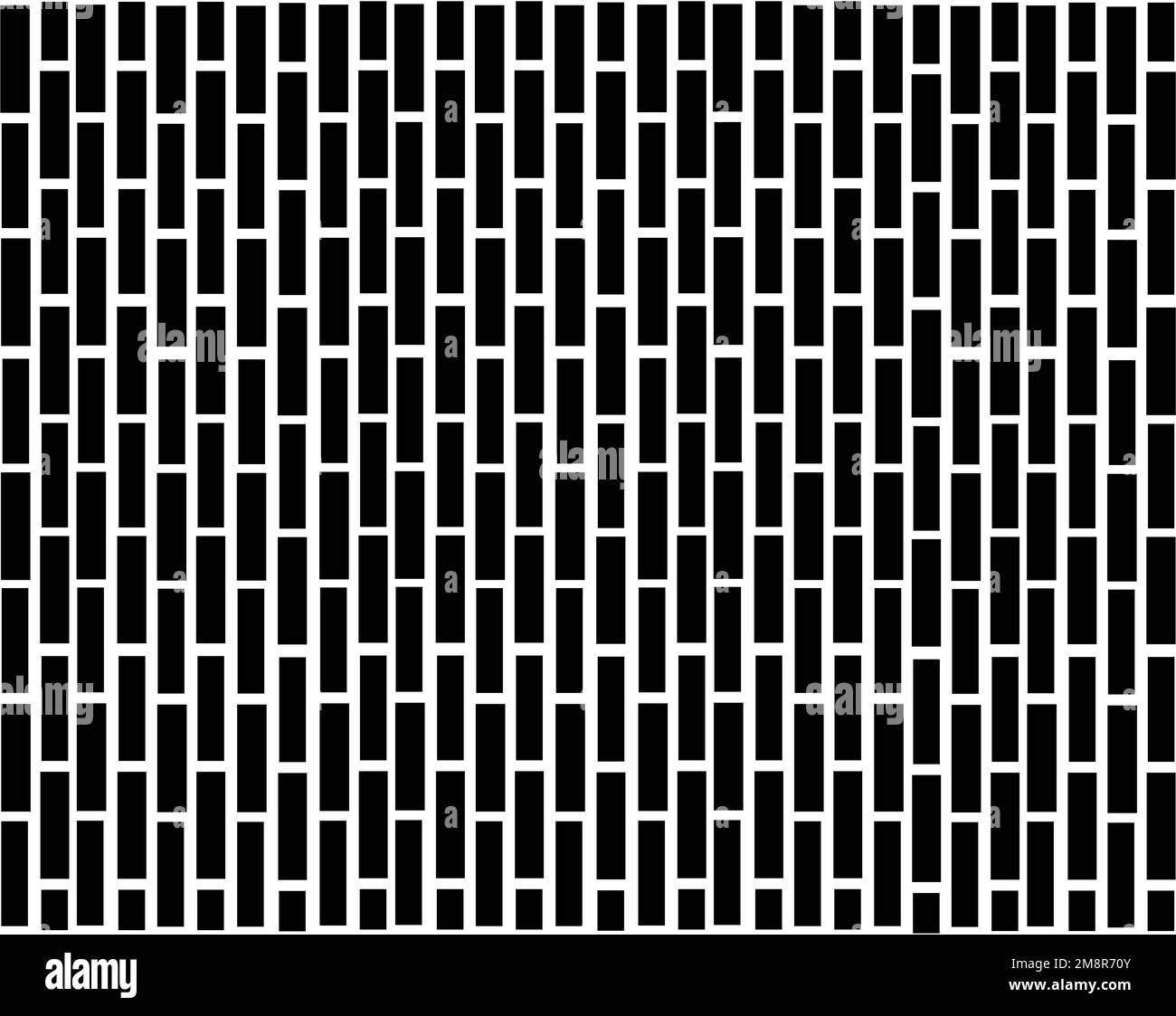 Illustration of black and white brick wall background. For any design