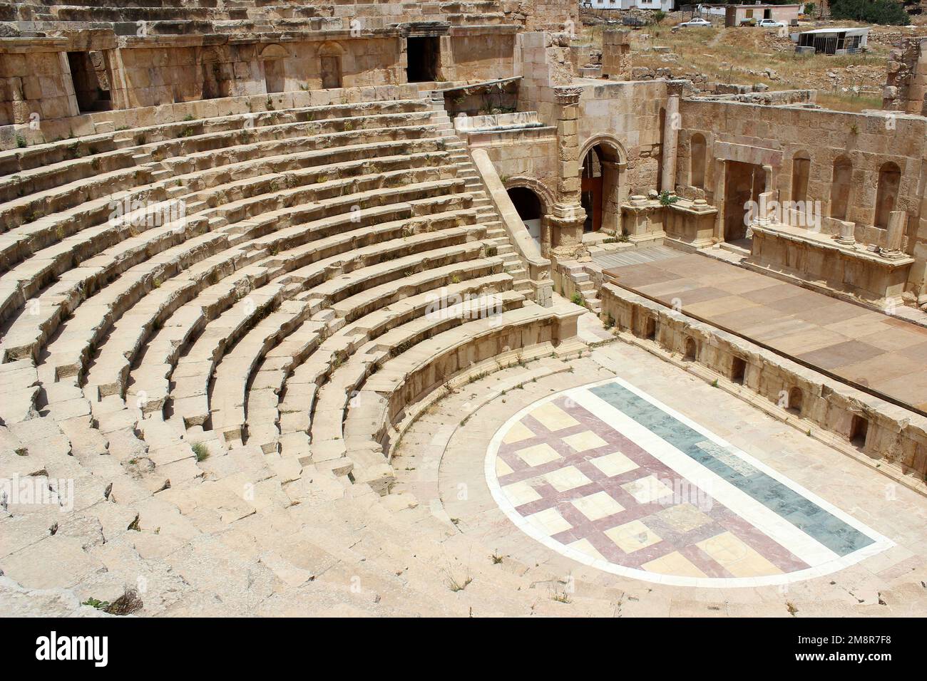 North Theatre Of Jerash, Jordan Stock Photo