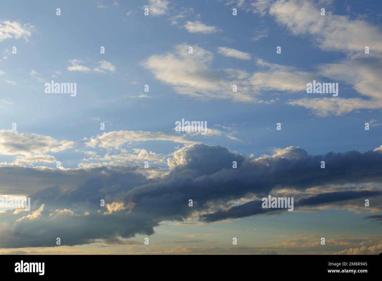 Blue sky natural background. clouds in the blue sky Stock Photo