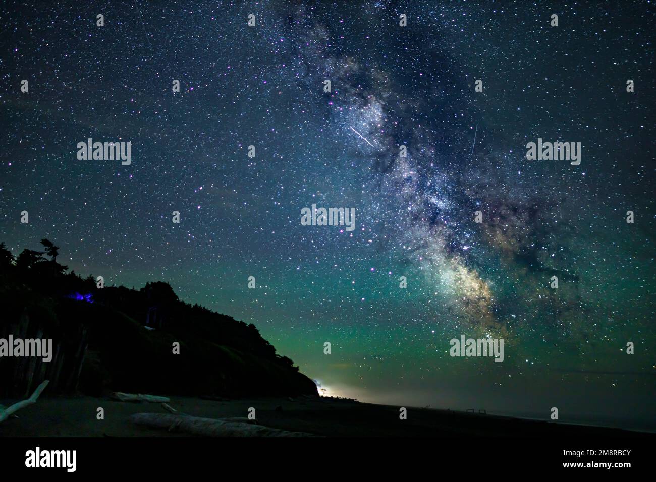 A beautiful view of a starry night sky Stock Photo - Alamy