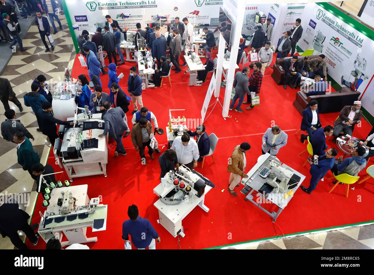 Dhaka, Bangladesh January 13, 2023 Garment machine products buyers
