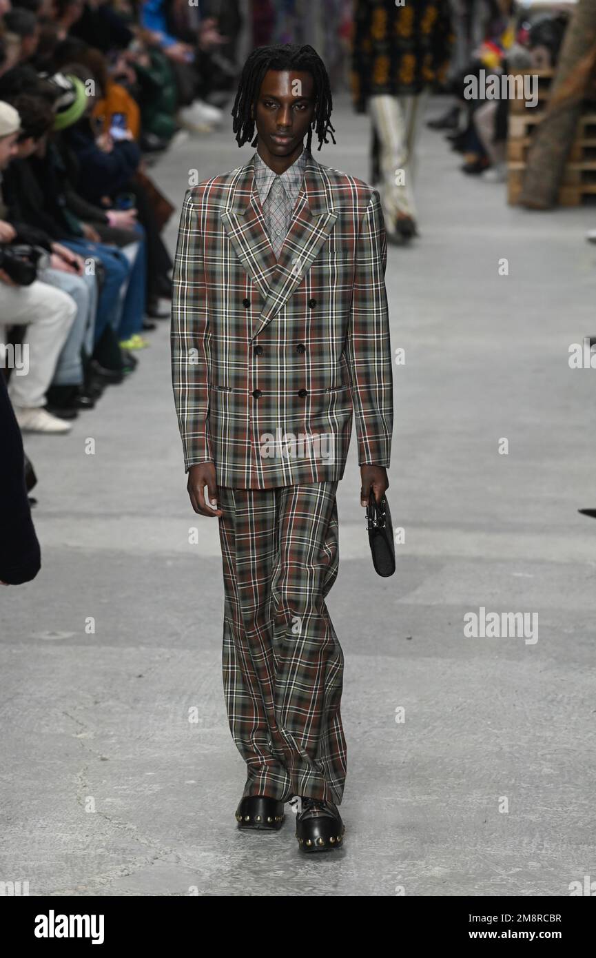 Milan, Italy. 15th Jan, 2023. Milan, Men Fashion Week, Fall Winter 2023