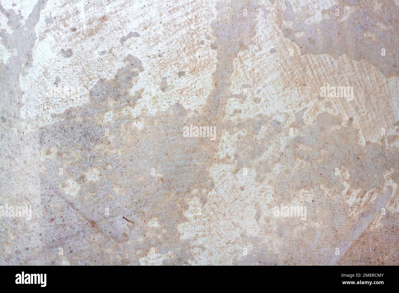 Plastered wall covered with fresh primer texture background Stock Photo