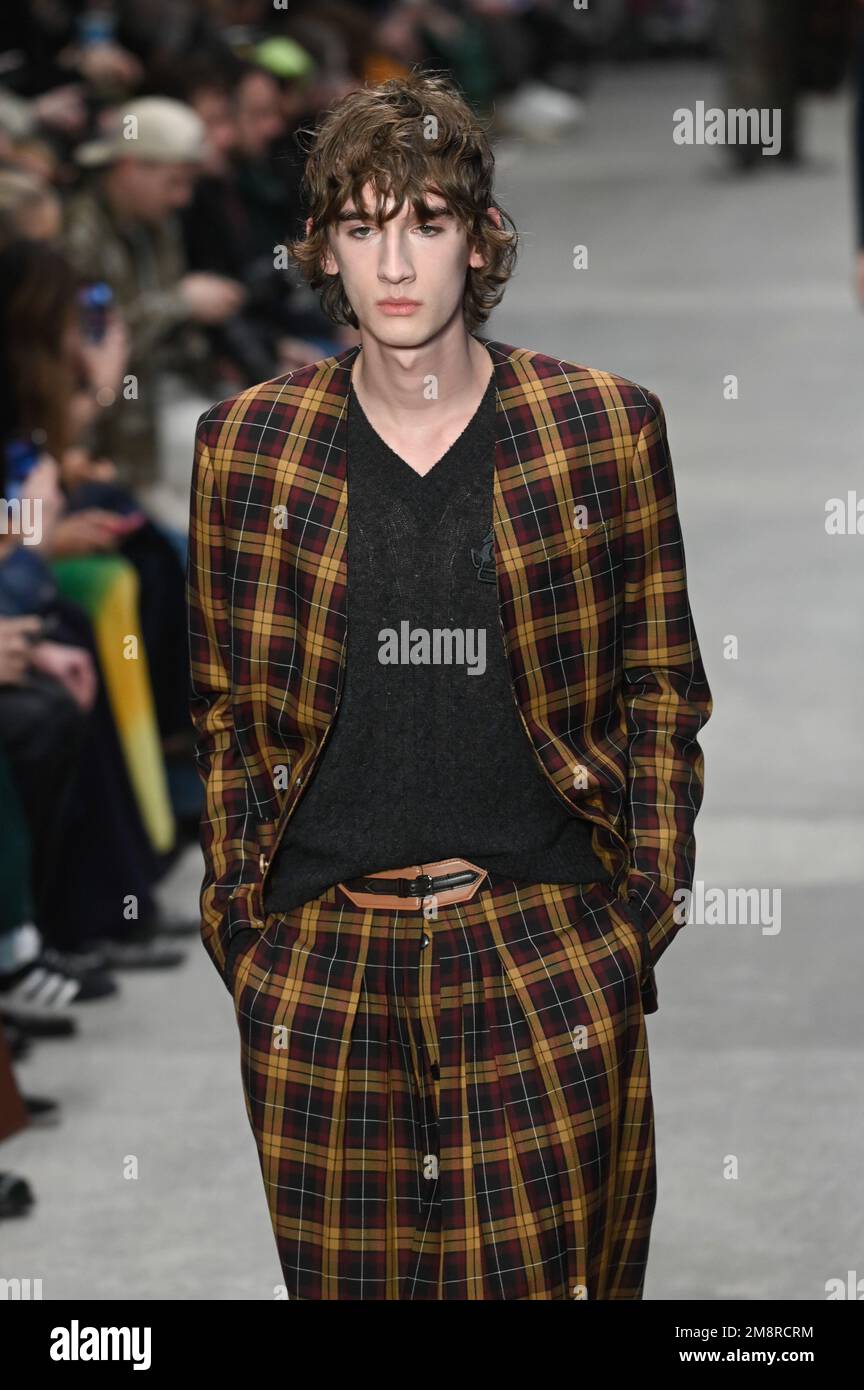Milan, Italy. 15th Jan, 2023. Milan, Men Fashion Week, Fall Winter 2023