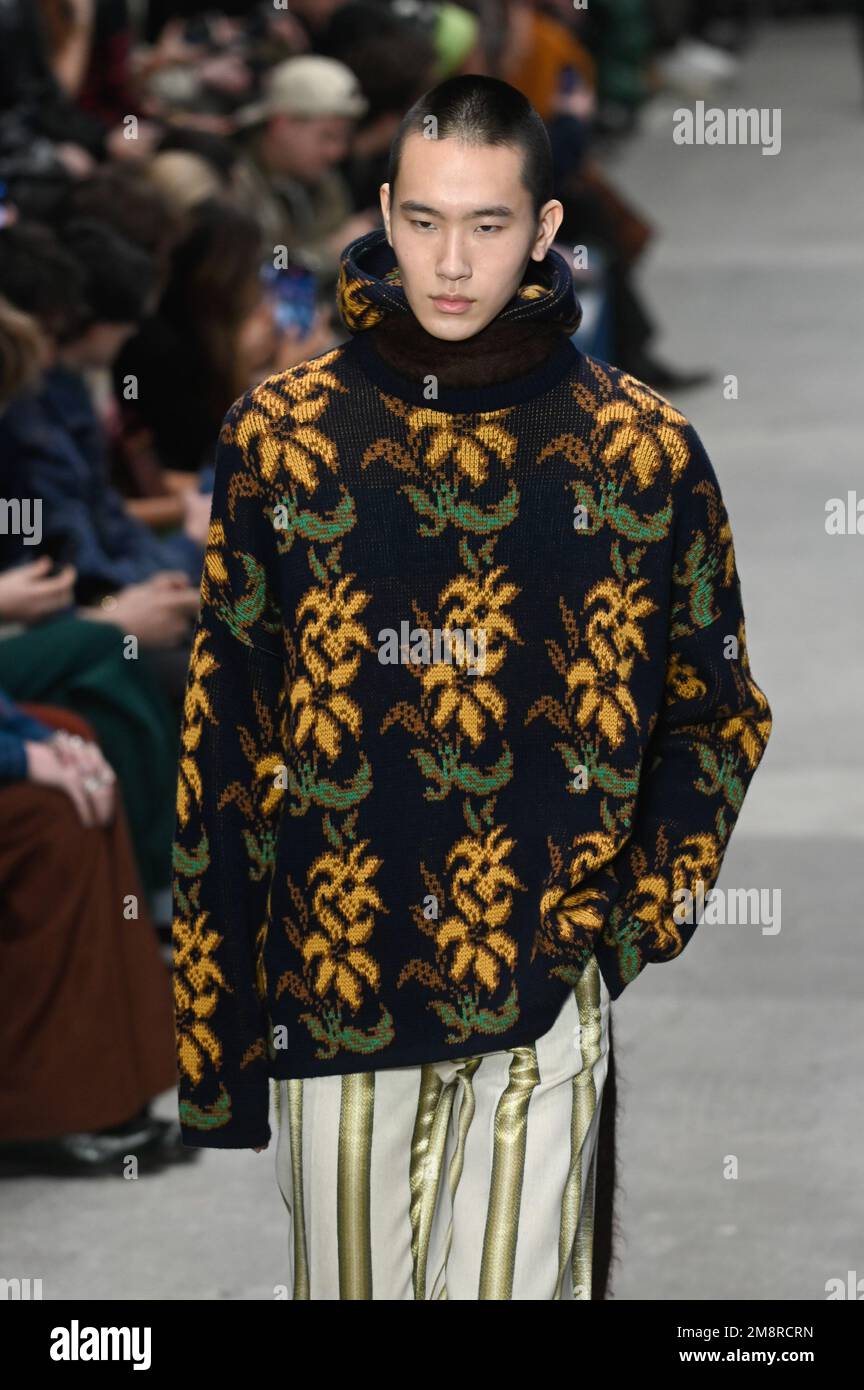 Milan, Italy. 15th Jan, 2023. Milan, Men Fashion Week, Fall Winter 2023