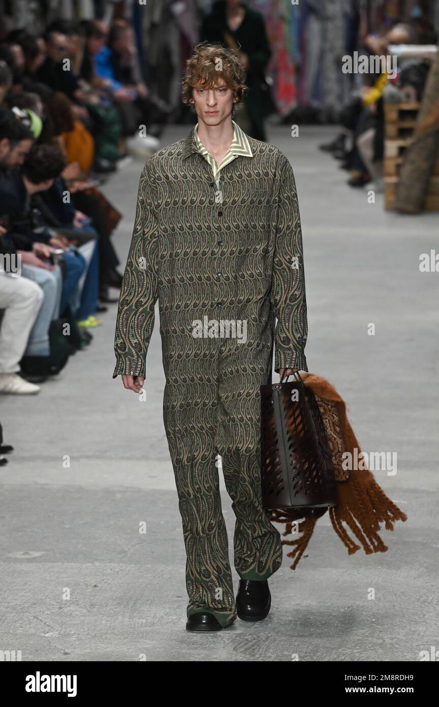 Milan, Italy. 15th Jan, 2023. Milan, Men Fashion Week, Fall Winter 2023
