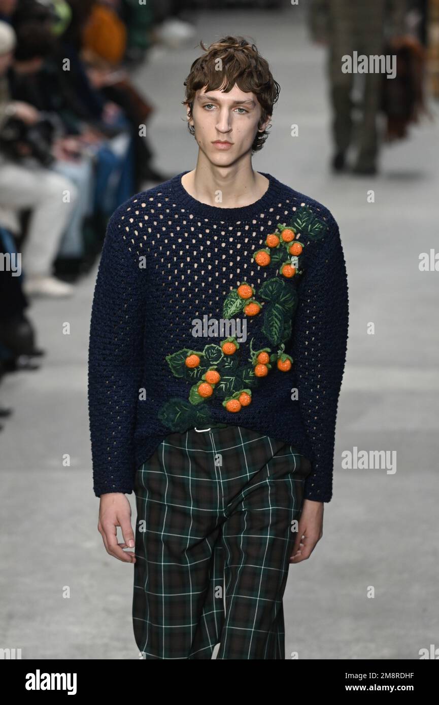 Milan, Italy. 15th Jan, 2023. Milan, Men Fashion Week, Fall Winter 2023