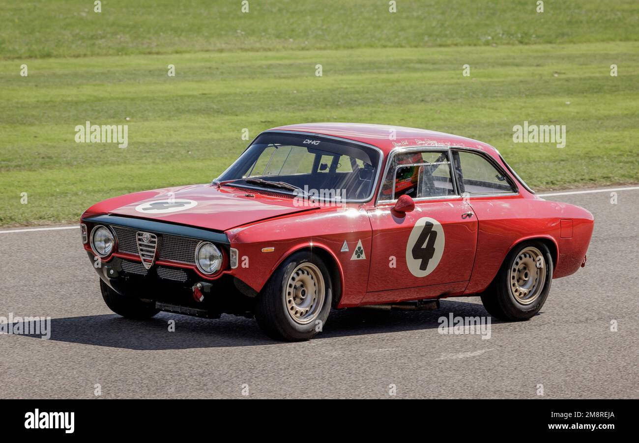 Esteban Gutierrez in the 1965 Alfa Romeo Giulia Sprint GTA during the St Mary's Trophy race at the 2022 Goodwood Revival, Sussex, UK. Stock Photo