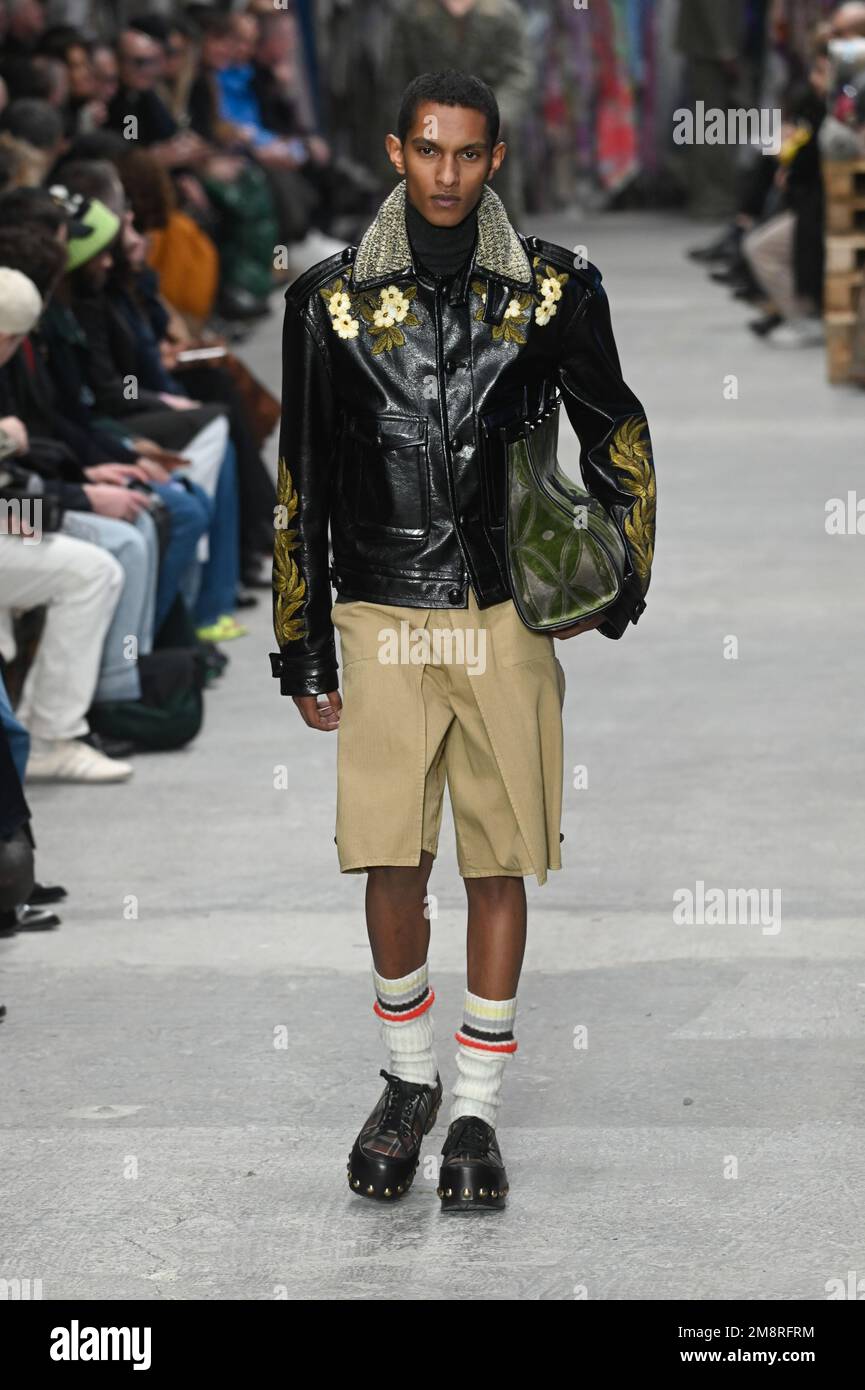 Milan, Italy. 15th Jan, 2023. Milan, Men Fashion Week, Fall Winter 2023