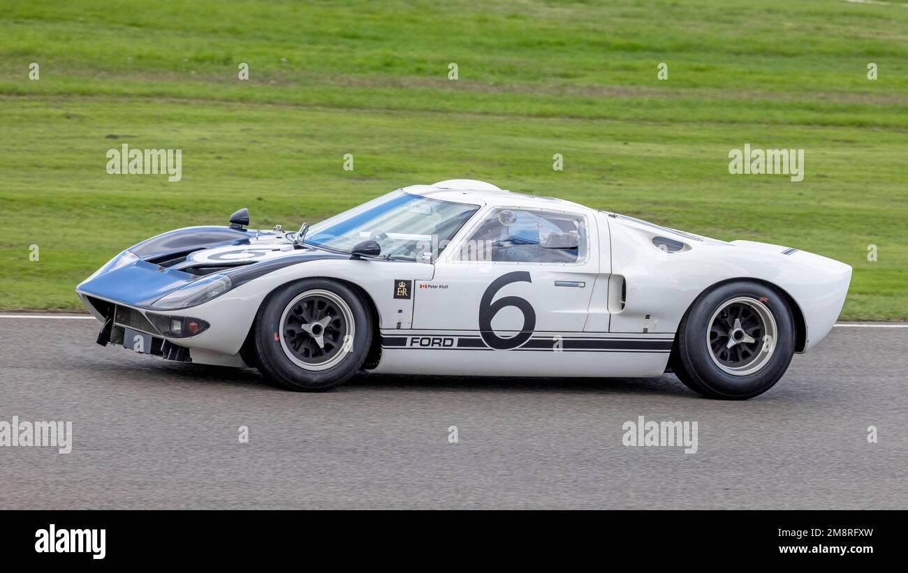 1964 Ford GT40 Prototype with driver Peter Klutt during the Whitsun