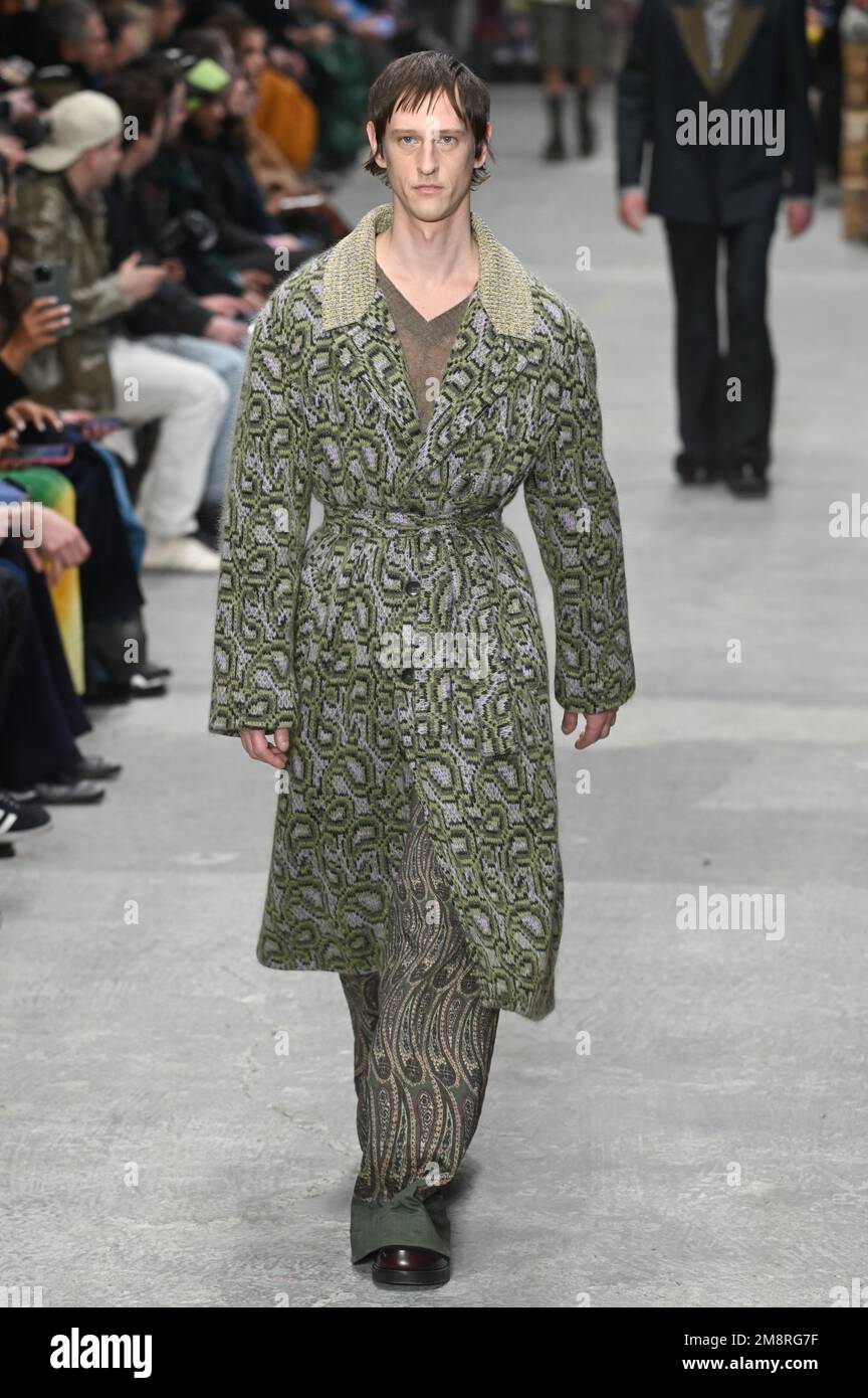 Milan, Italy. 15th Jan, 2023. Milan, Men Fashion Week, Fall Winter 2023