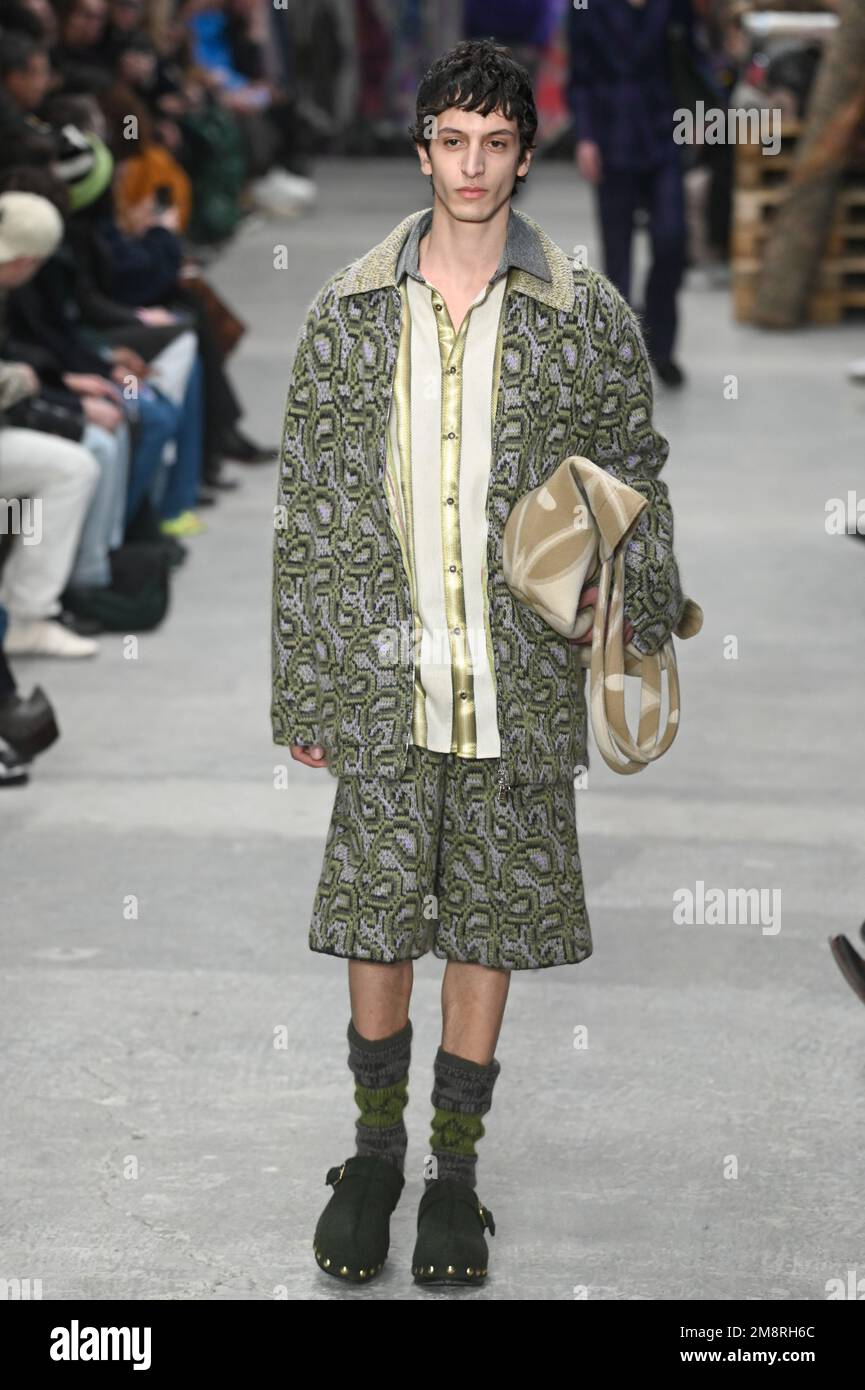 Milan, Italy. 15th Jan, 2023. Milan, Men Fashion Week, Fall Winter 2023