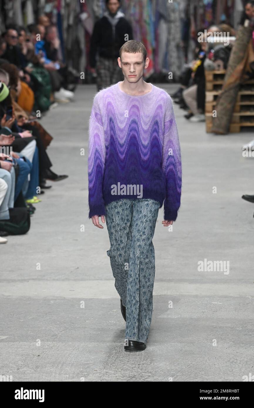 Milan, Italy. 15th Jan, 2023. Milan, Men Fashion Week, Fall Winter 2023