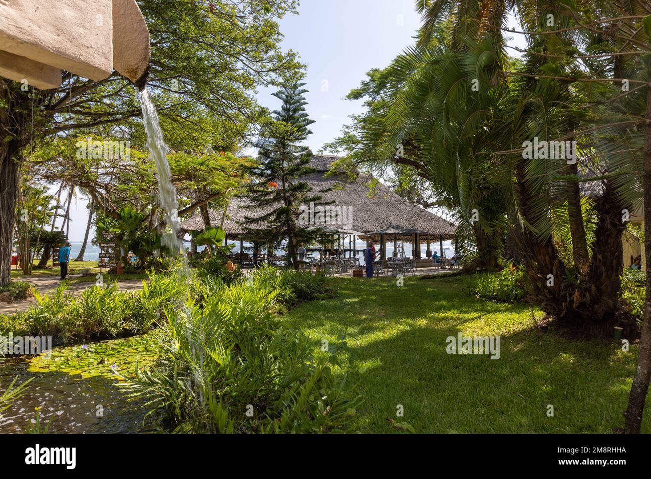Luxury resort in Diani Beach Stock Photo