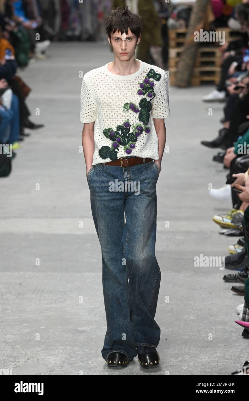 Milan, Italy. 15th Jan, 2023. Milan, Men Fashion Week, Fall Winter 2023