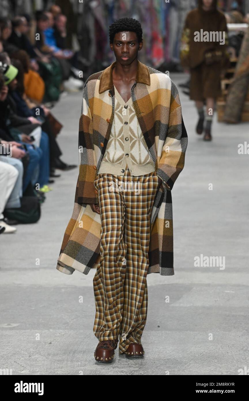 Milan, Italy. 15th Jan, 2025. Milan, Men Fashion Week, Fall Winter 2025