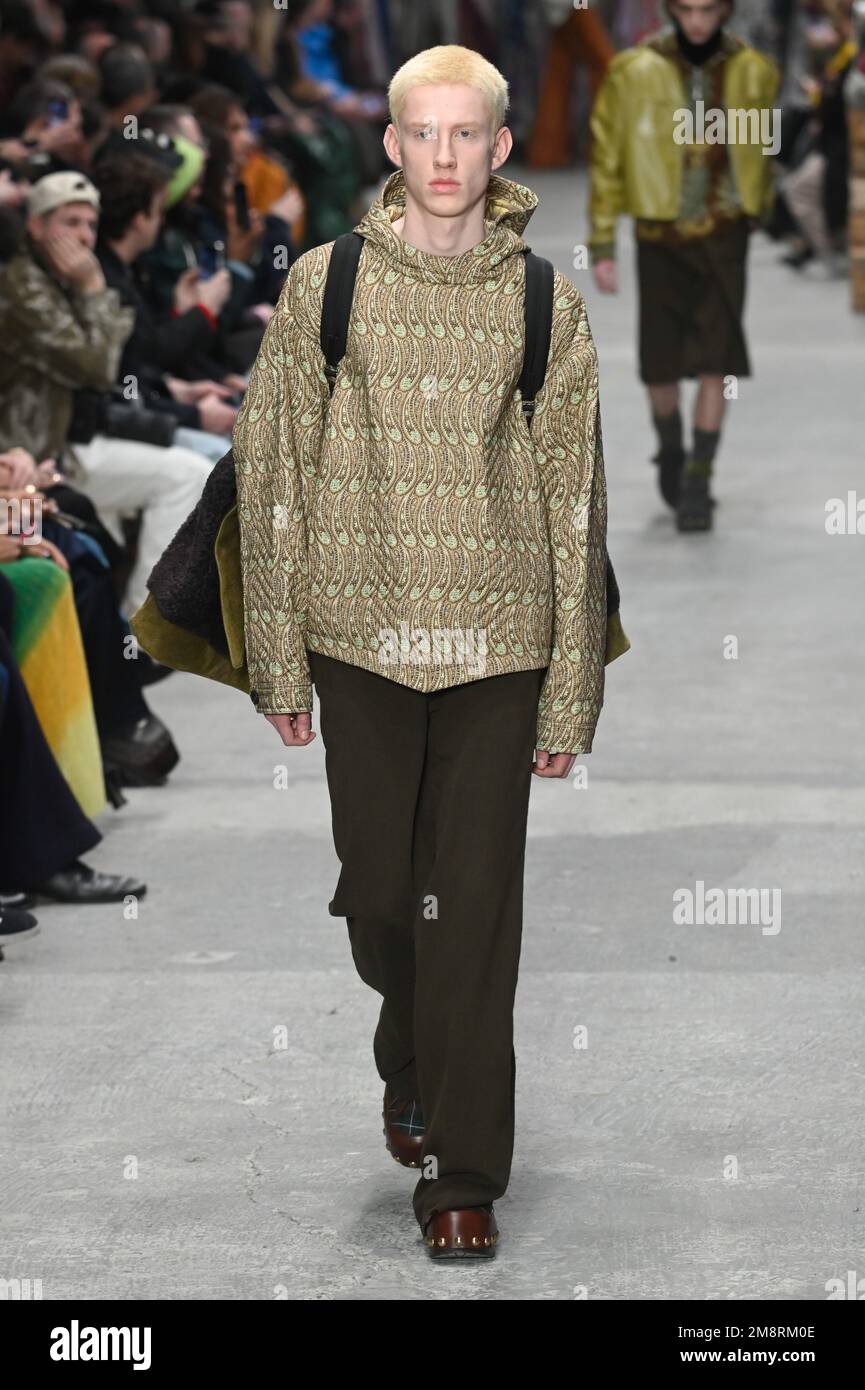 Milan, Italy. 15th Jan, 2023. Milan, Men Fashion Week, Fall Winter 2023