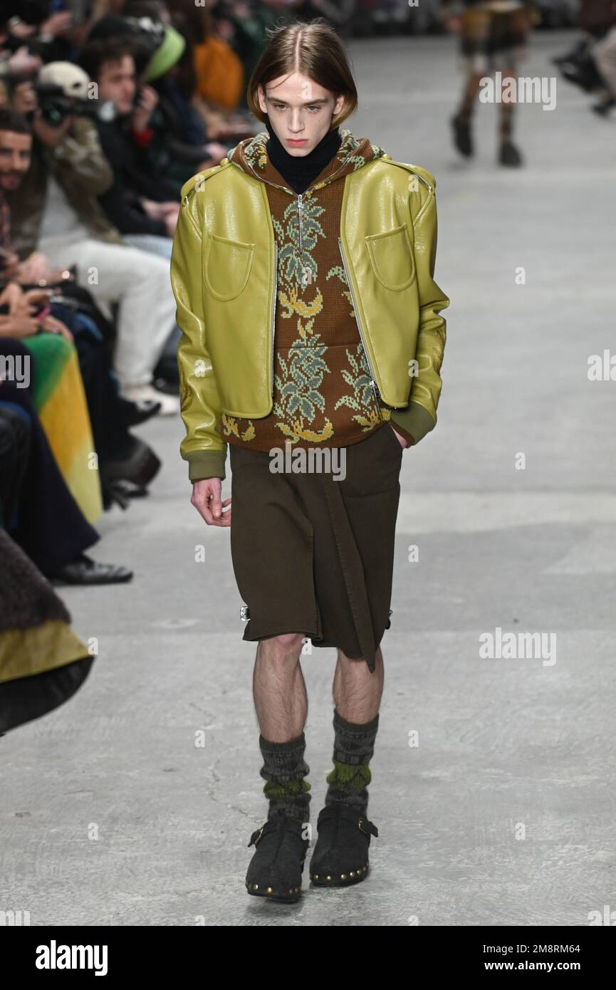 Milan, Italy. 15th Jan, 2023. Milan, Men Fashion Week, Fall Winter 2023