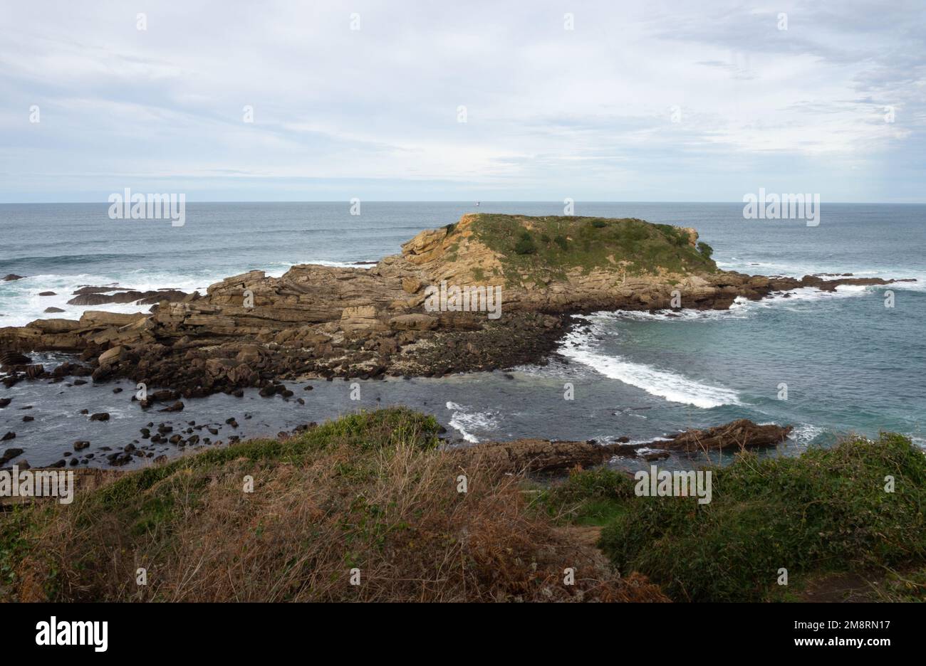 Cabo de Higer in hondarribia basque country Stock Photo
