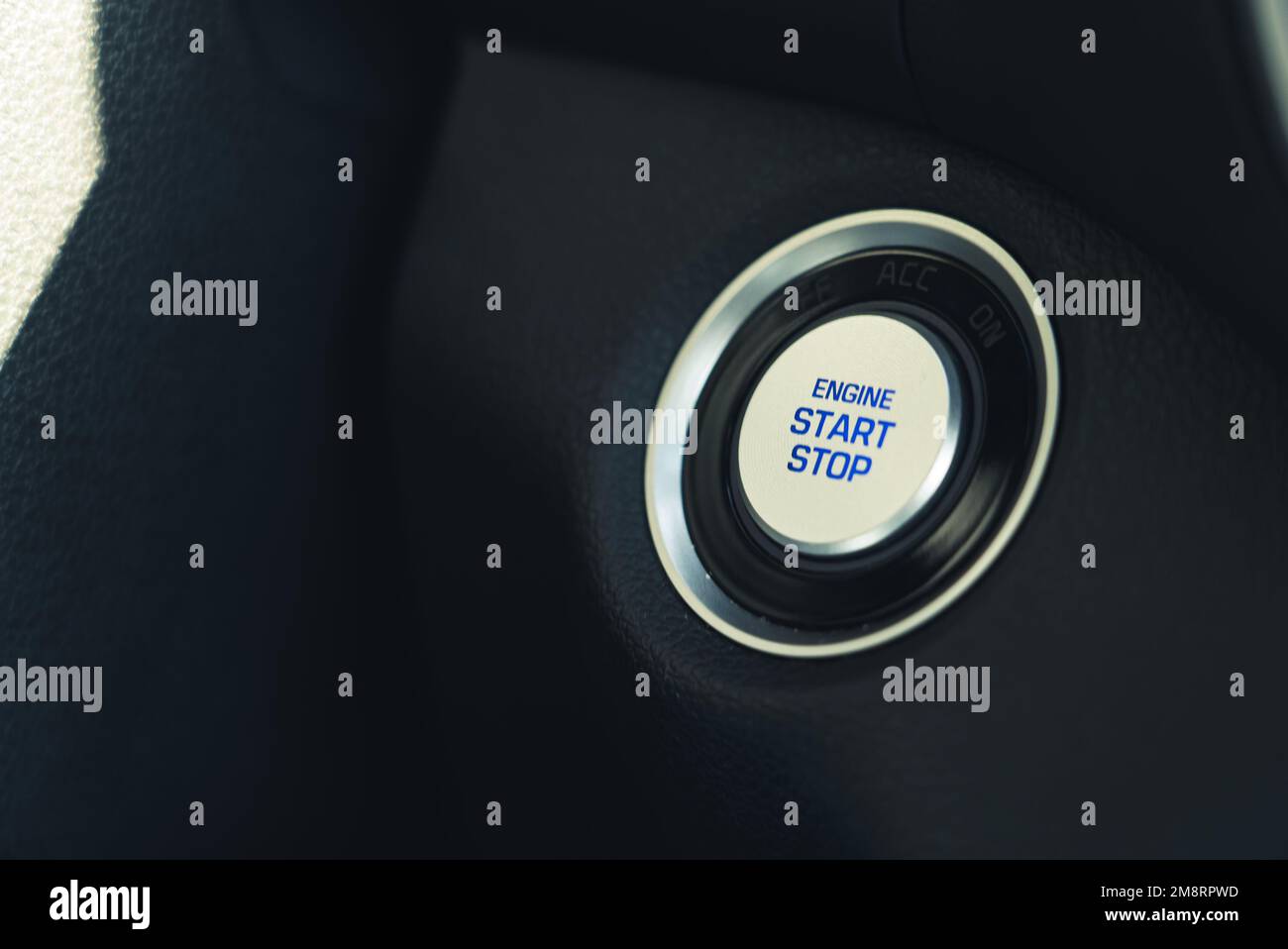 Start Stop Engine button. High quality photo Stock Photo