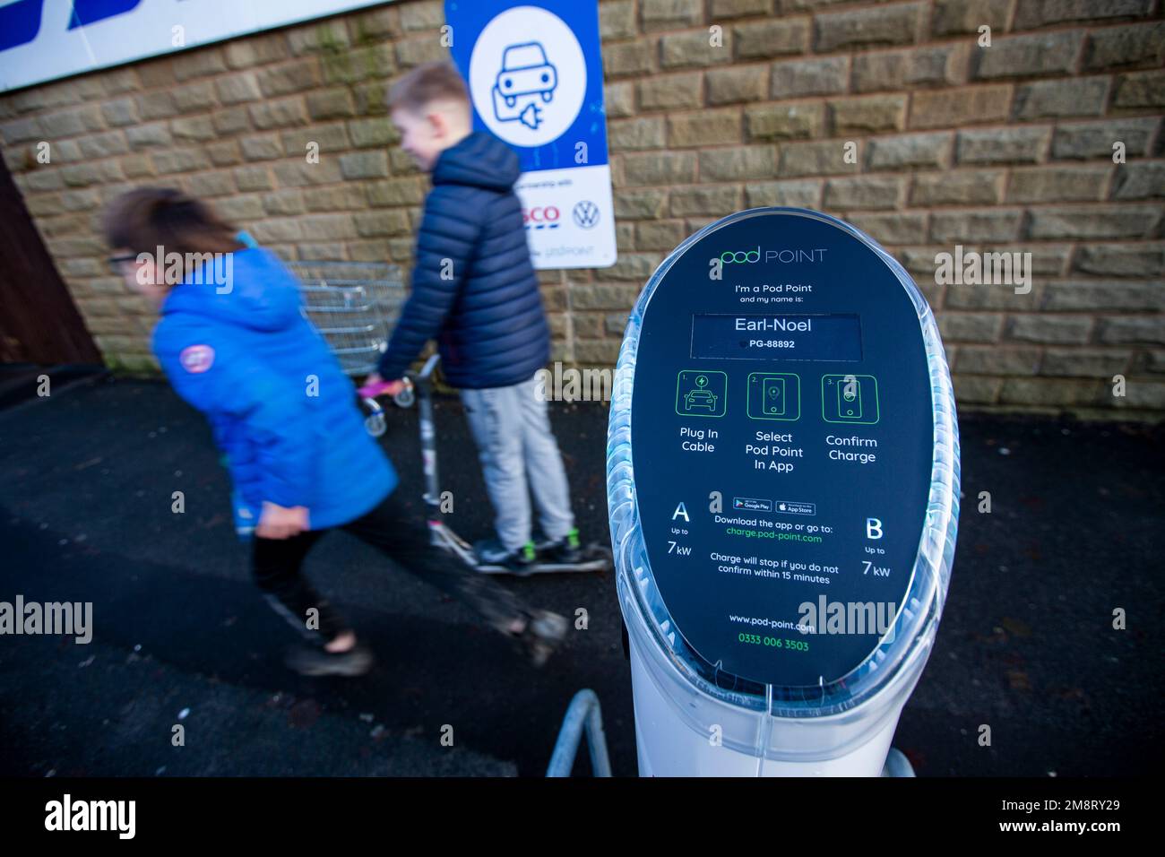 Halifax,West Yorkshire,UK, 15th January 2023 Recently installed