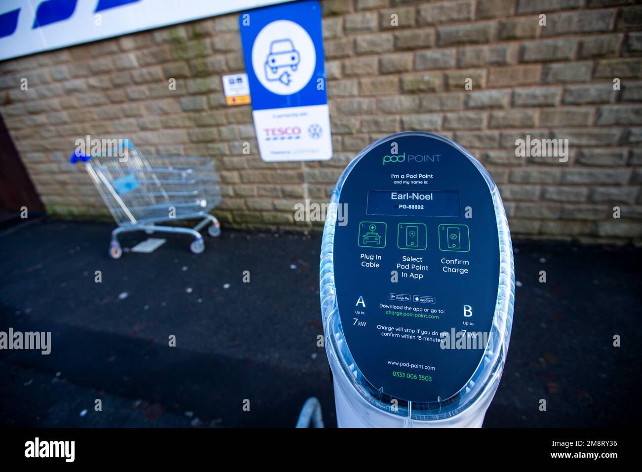 Halifax,West Yorkshire,UK, 15th January 2023 Recently installed