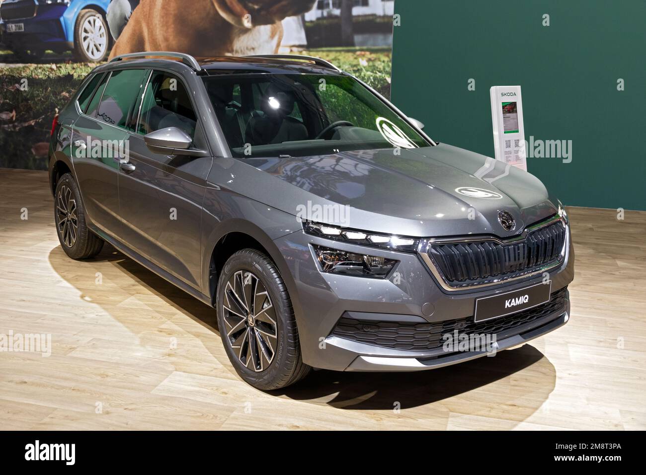 Skoda Kamiq small SUV car at the Brussels Autosalon European Motor Show.  Brussels, Belgium - January 13, 2023 Stock Photo - Alamy