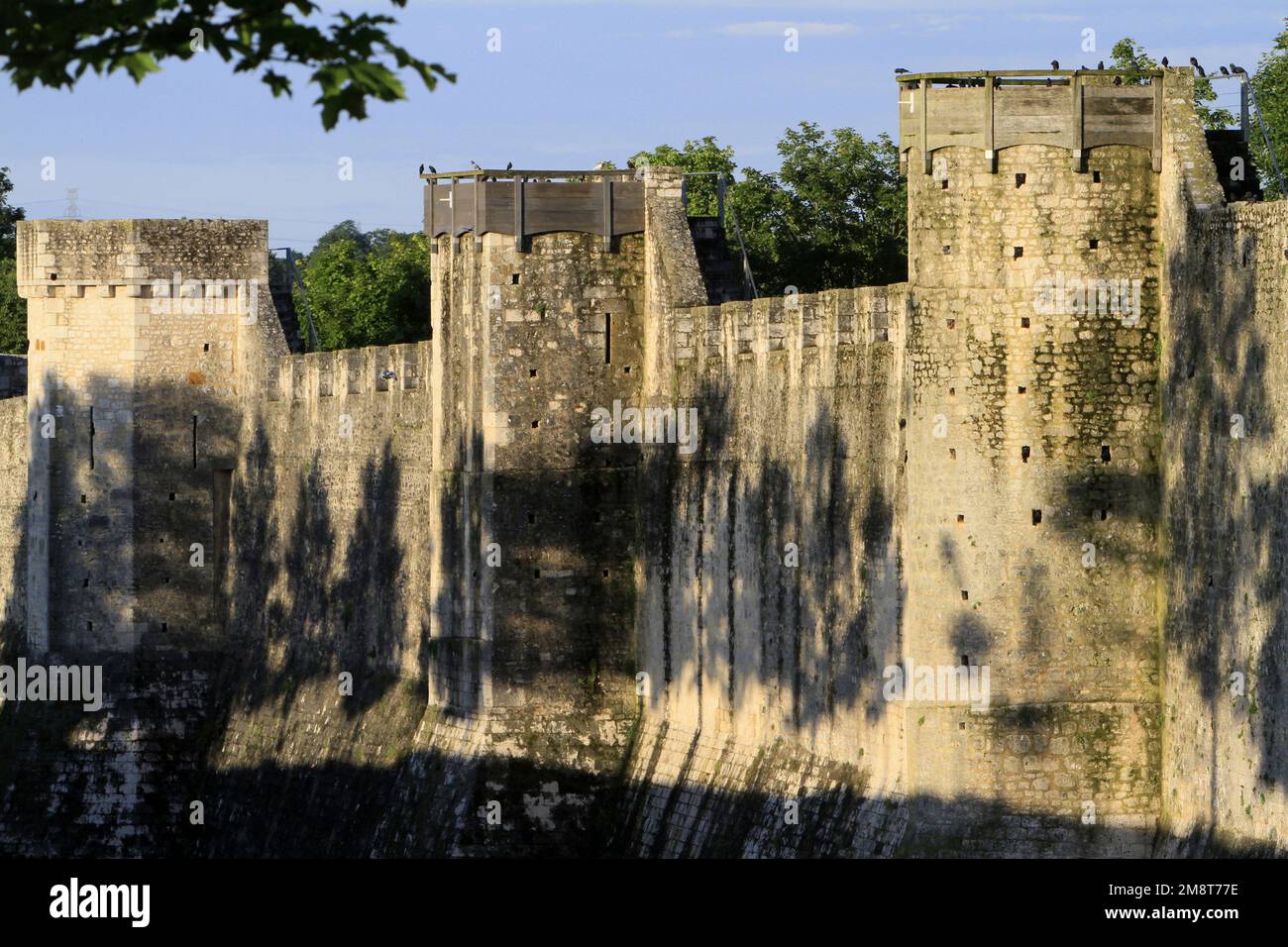 Les remparts. Cité médiévale. Provins. Seine-et-Marne. France. Europe. / The remparts. The medieval town of Provins. 13th and 24th century. Seine-et-M Stock Photo