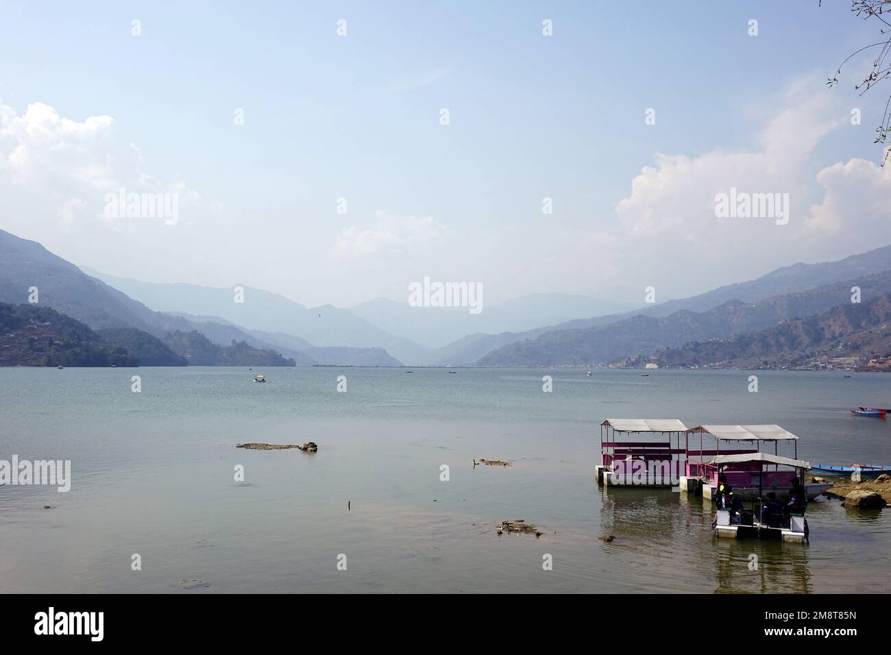 Phewa Lake, Phewa Tal Or Fewa Lake, Pokhara, Gandaki Province, Nepal ...