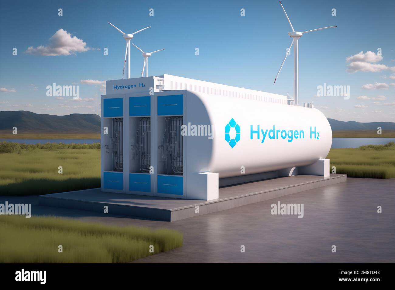 Hydrogen H2 renewable energy production hydrogen gas for clean