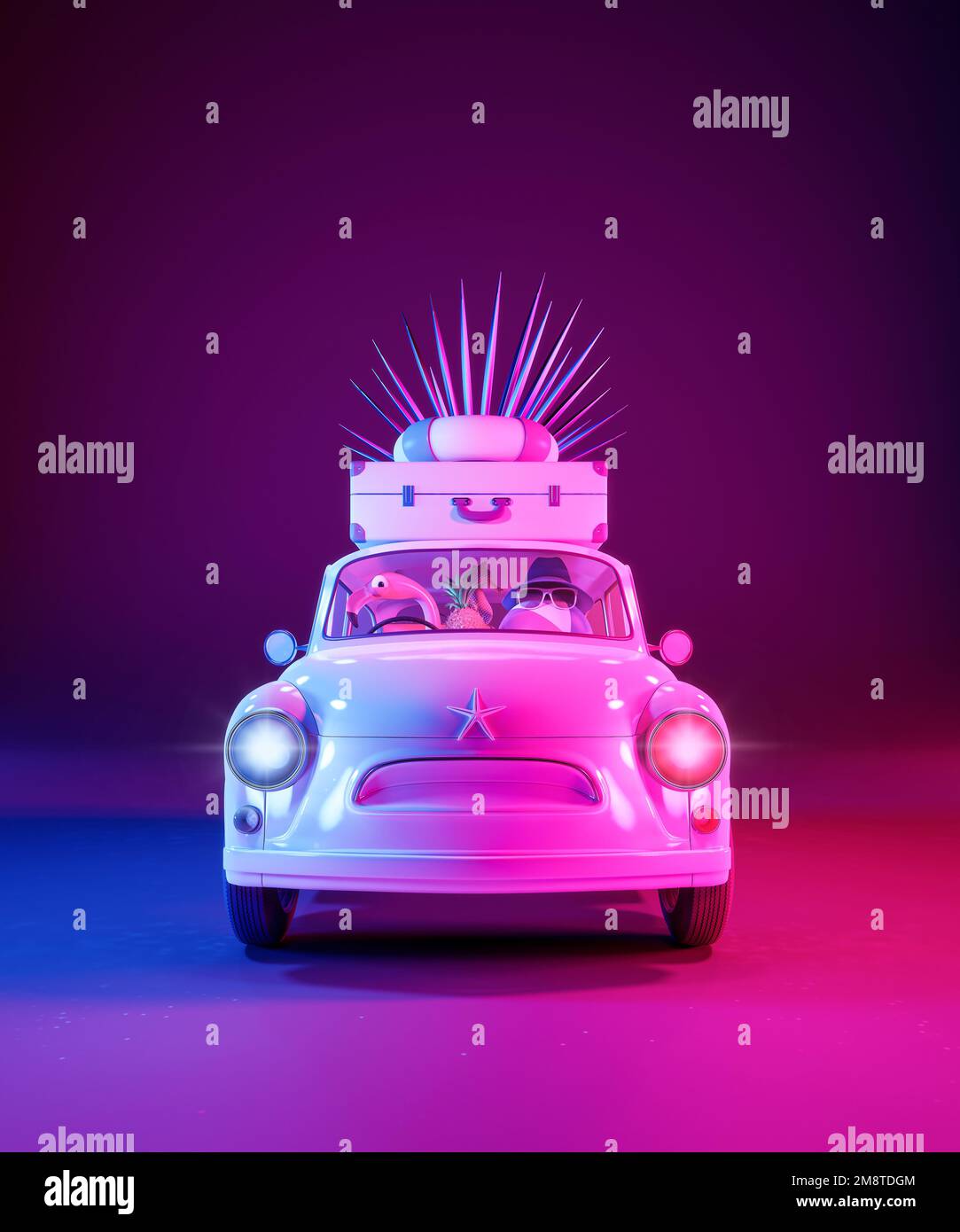 Neon summer background hires stock photography and images Alamy