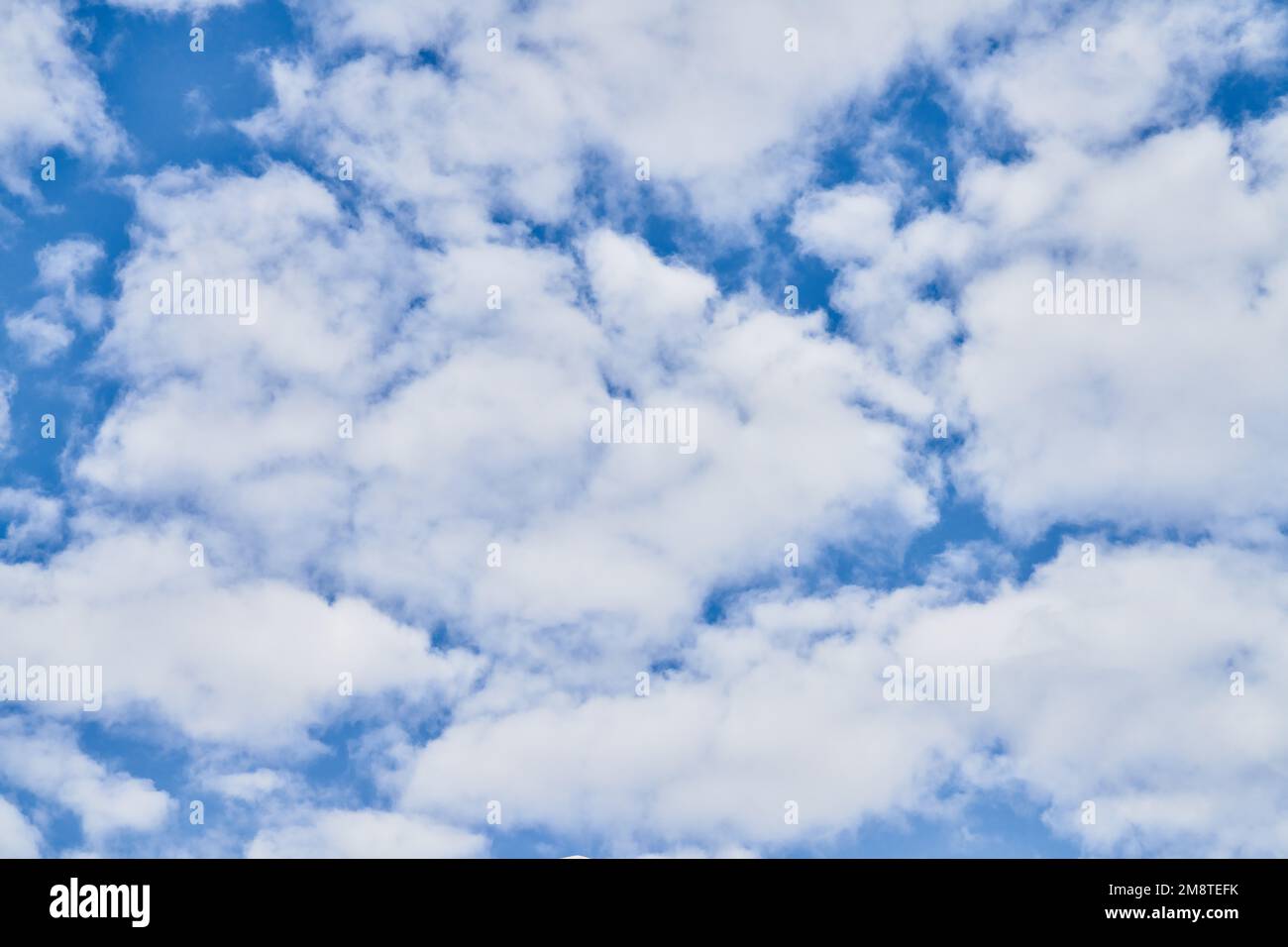 Beatiful blue sky with clouds on a sunny day Stock Photo - Alamy