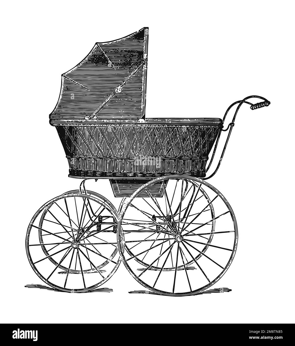 Vintage babycart or pushchair Stock Photo