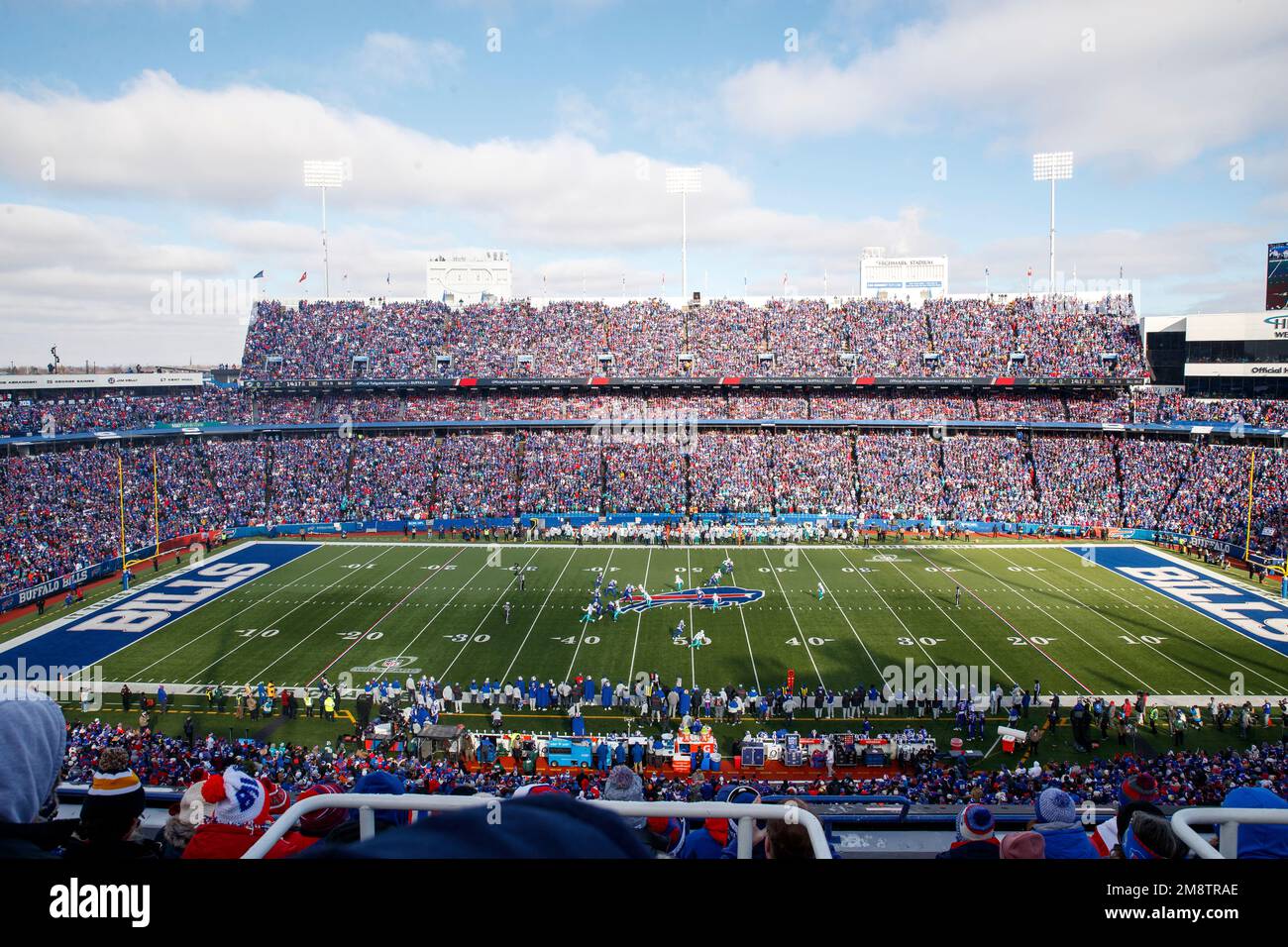 A General View Shows Highmark Stadium During An NFL Wild card Football a-general-view-shows-highmark-stadium-during-an-nfl-wild-card-football