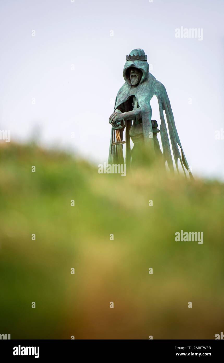 Bronze sculpture known as Gallos (the Cornish word for power) installed