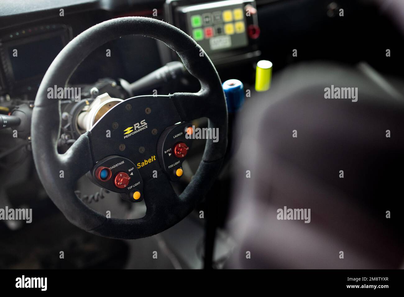 Volant cockpit Renault Clio Rally3 launch on the Circuit Andorra - Pas ...