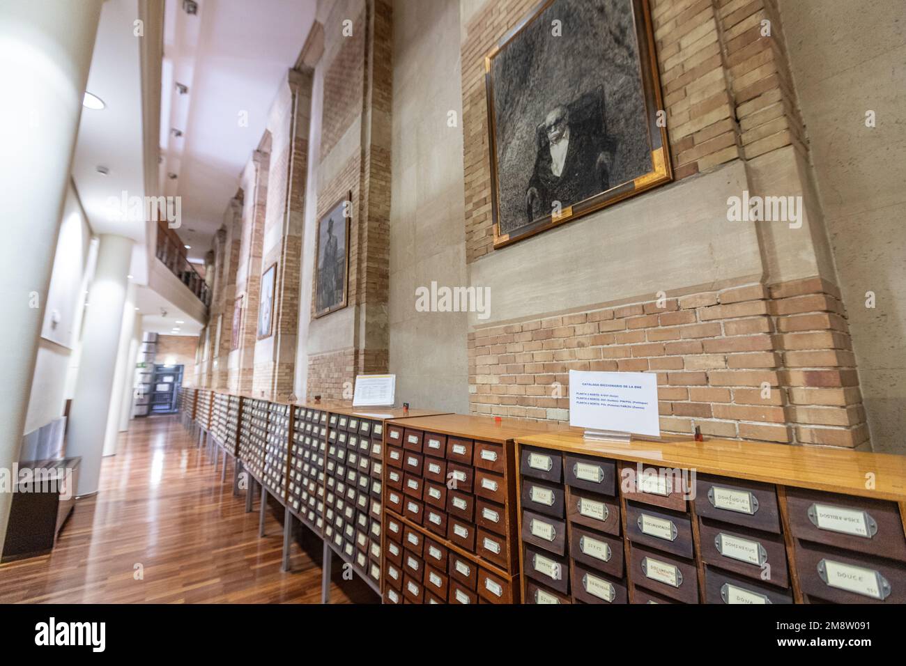 The card catalogue records items in Biblioteca Nacional de España