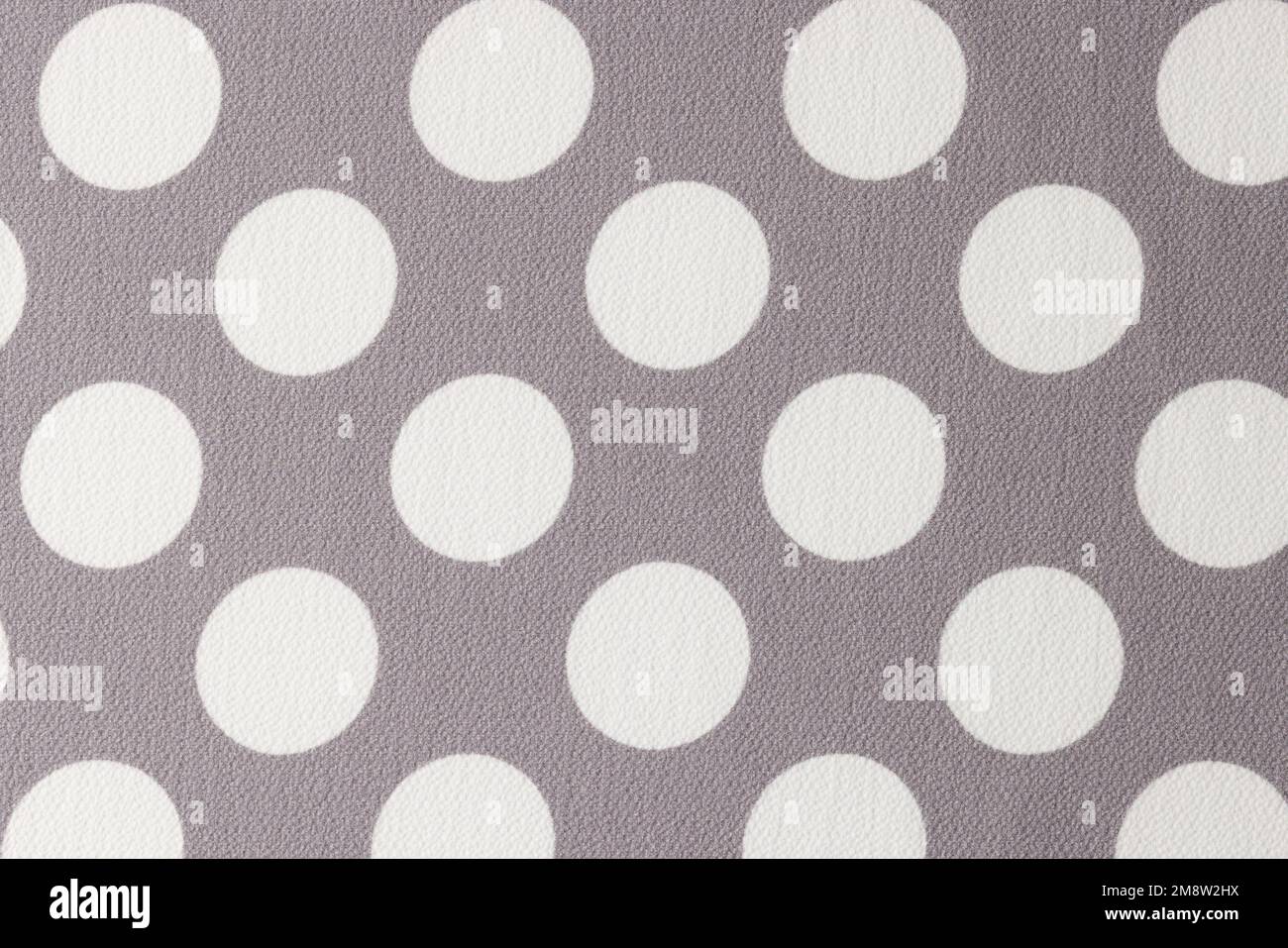 Gray and white fabric with polka dot pattern Stock Photo Alamy