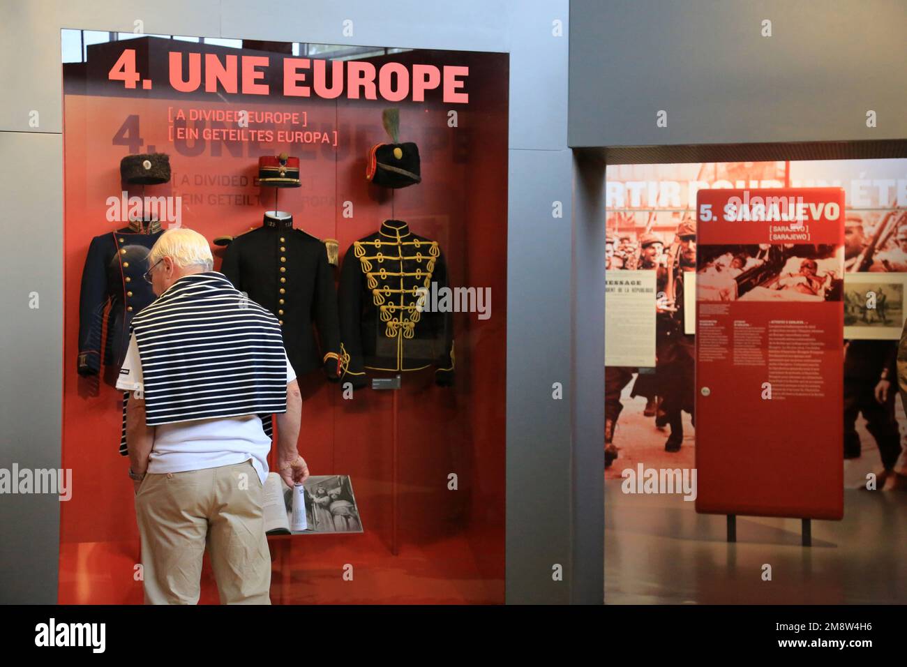 Exposition. Musée de la Grande Guerre. Meaux. France. / Exposure. The Museum of the Great War. Meaux. France. Stock Photo