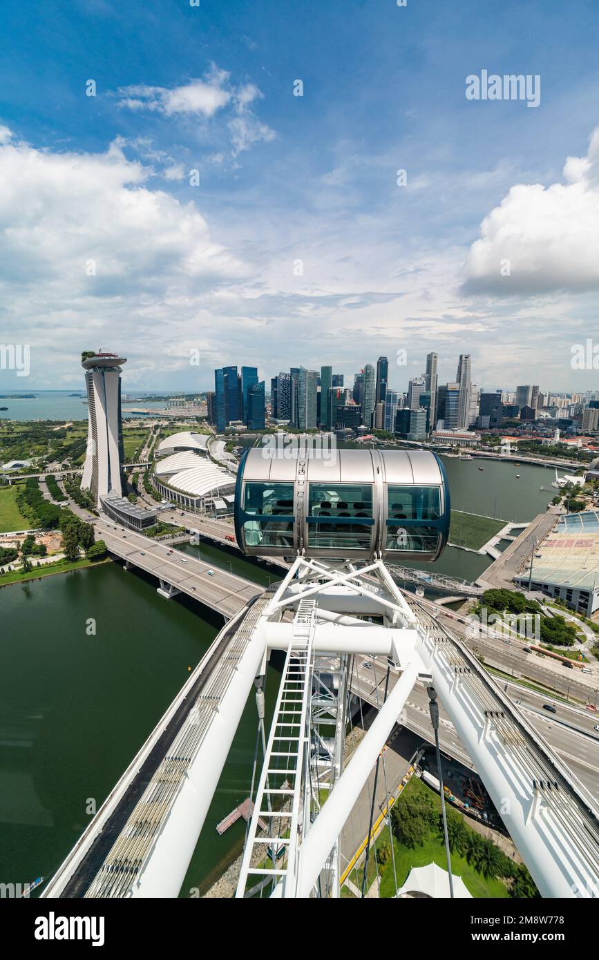 Singapore flyer bird's eye view hi-res stock photography and images - Alamy