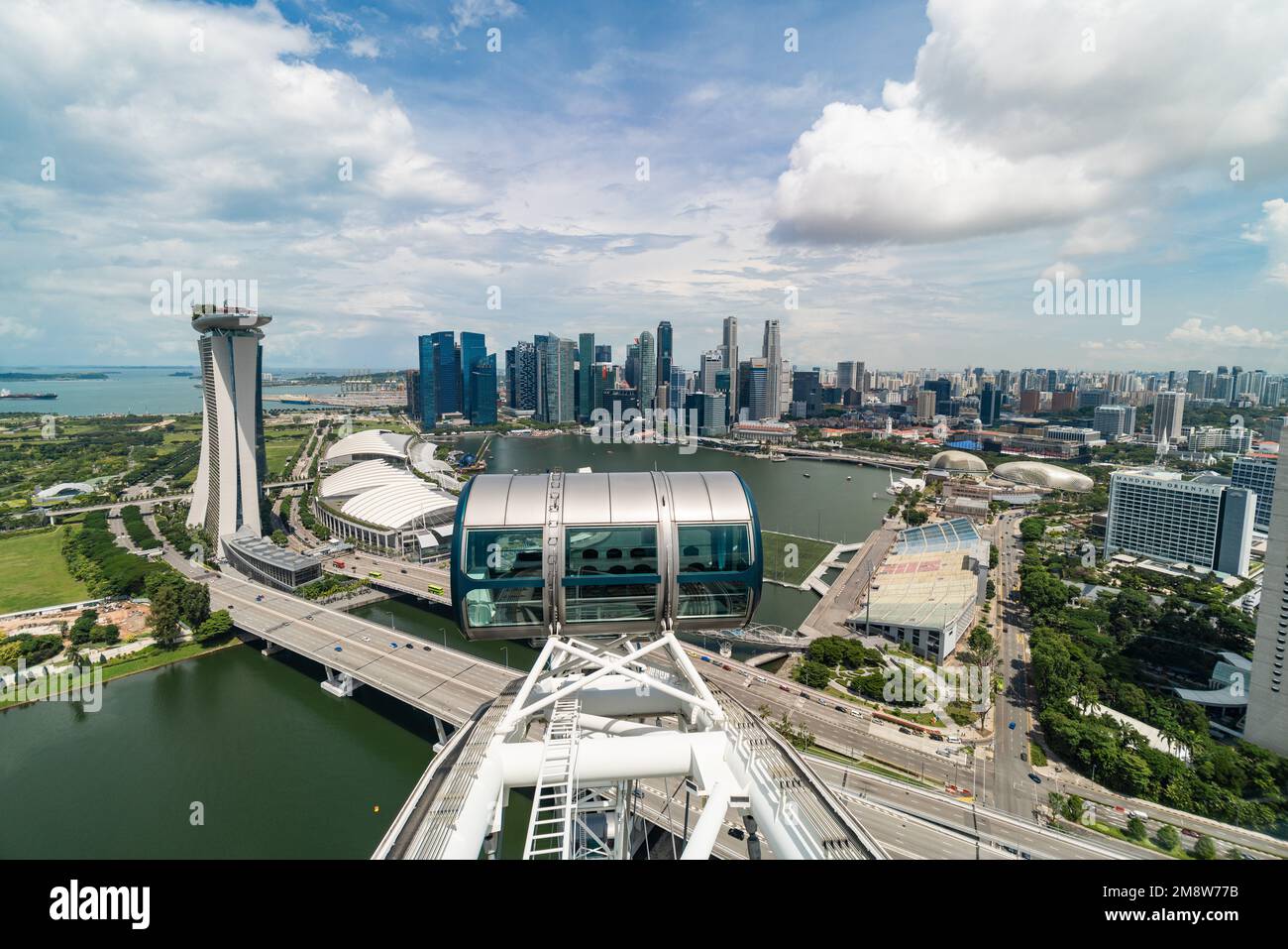 Singapore flyer bird's eye view hi-res stock photography and images - Alamy