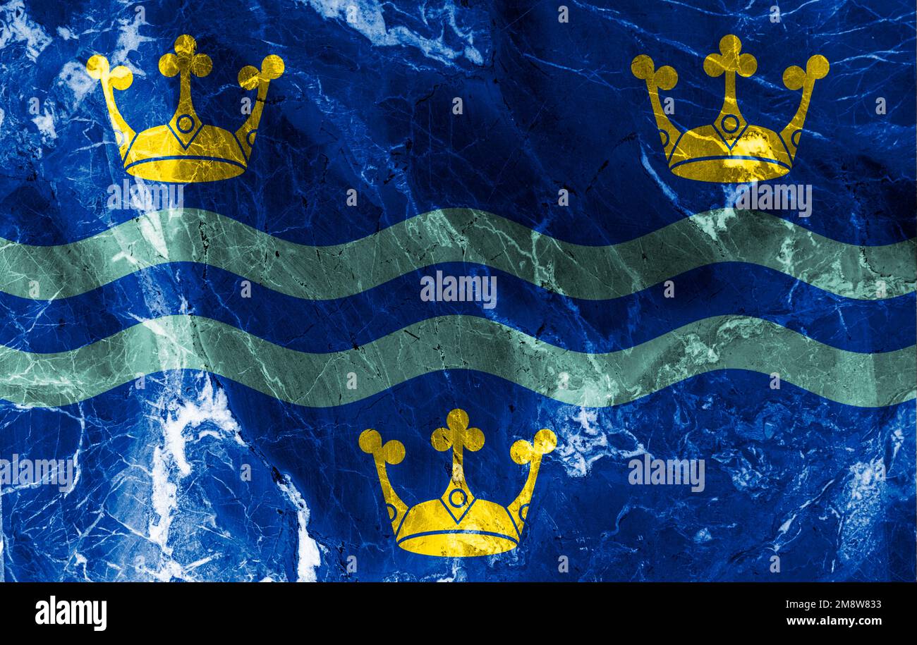 Flag of Cambridgeshire The three gold crowns represent East Anglia