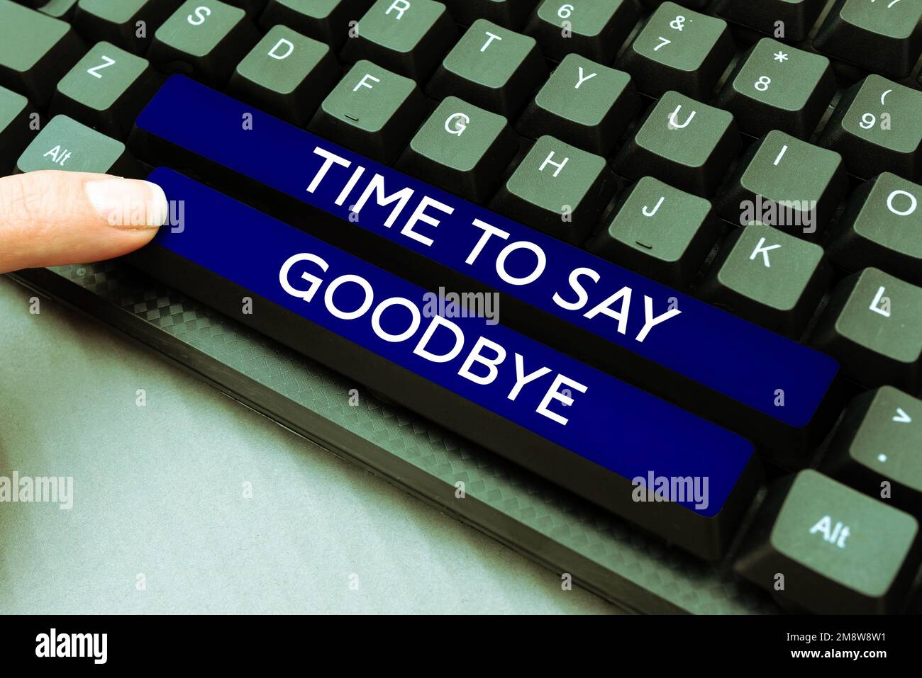 Handwriting text Time To Say Goodbye. Concept meaning Bidding Farewell