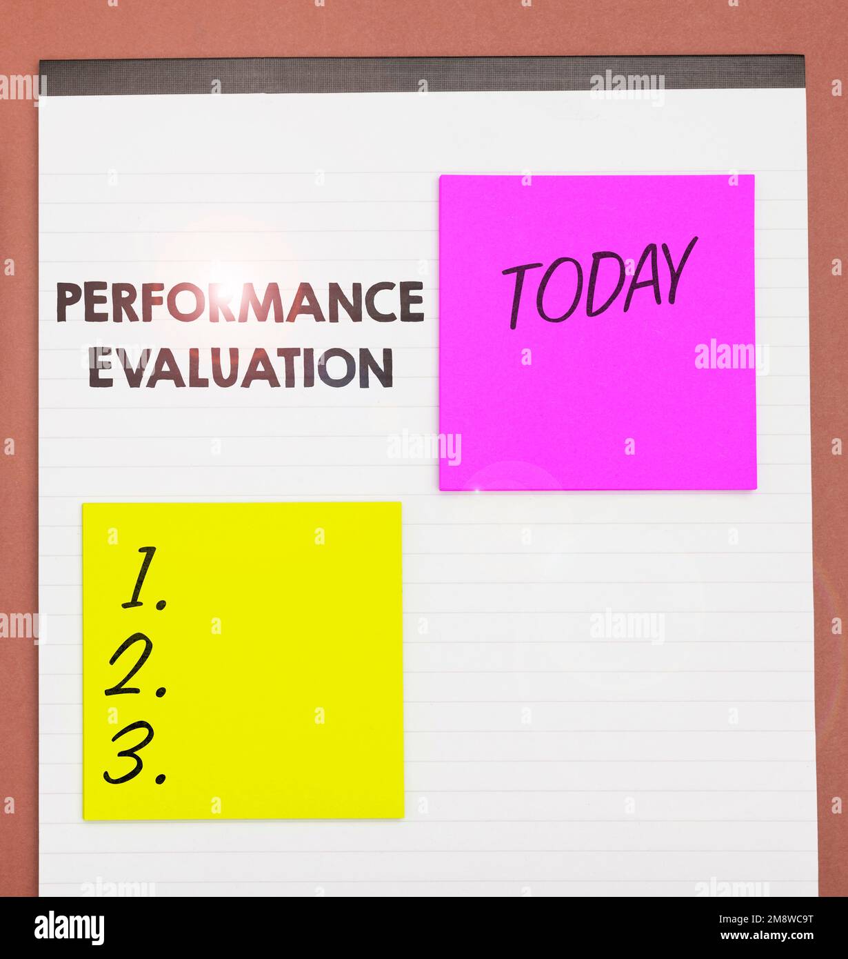 Hand writing sign Performance Evaluation. Business idea the development ...