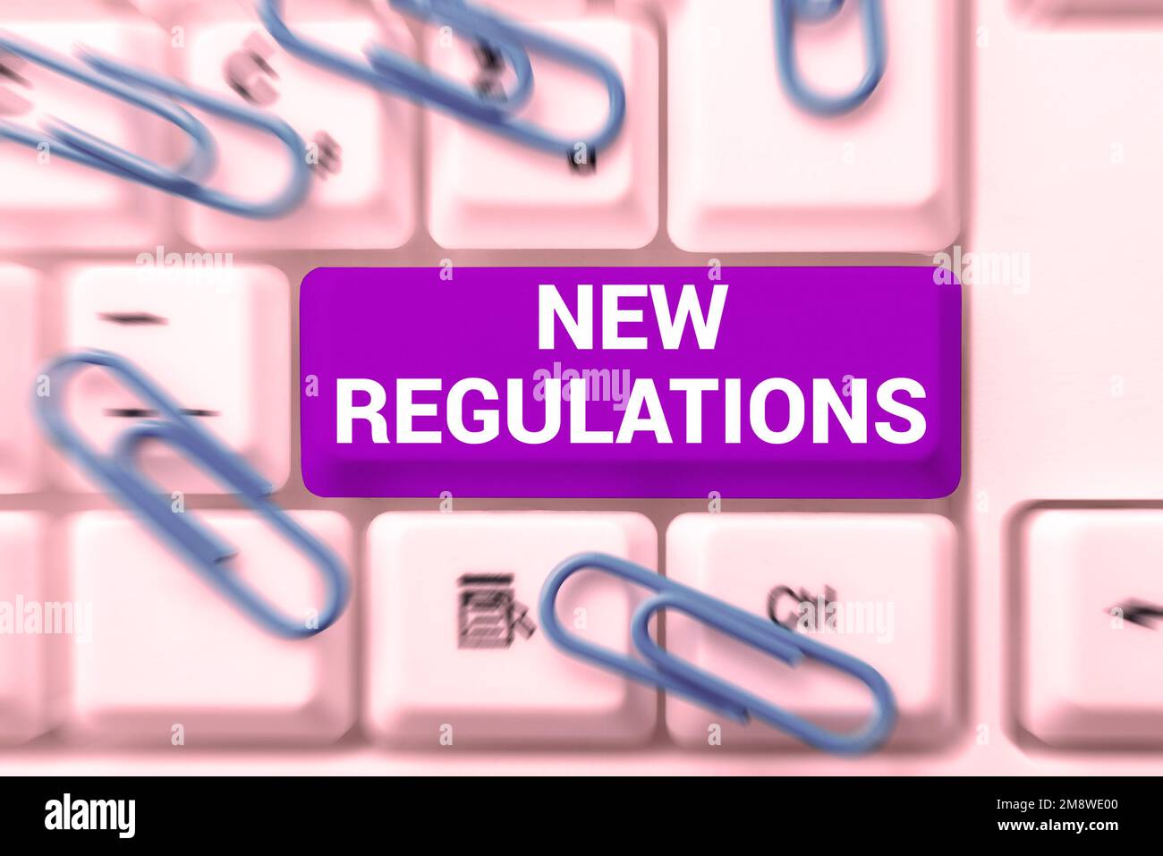Inspiration showing sign New Regulations. Concept meaning Regulation controlling the activity