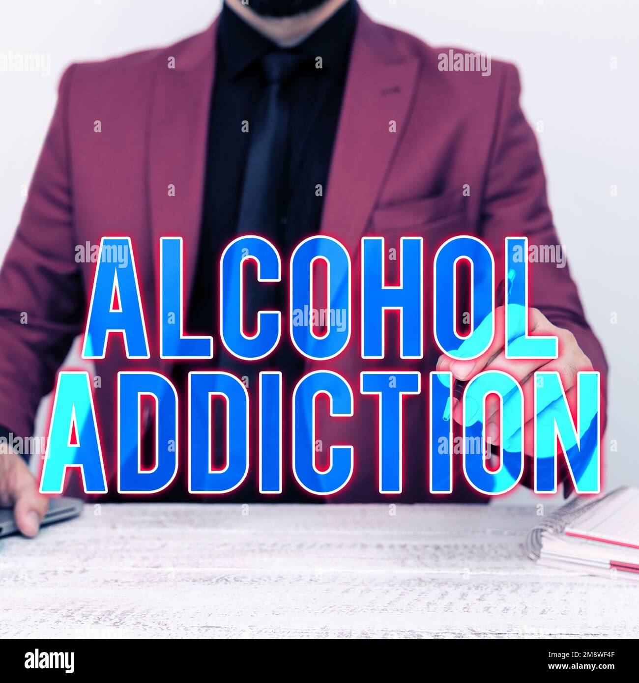 Inspiration showing sign Alcohol Addiction. Concept meaning
