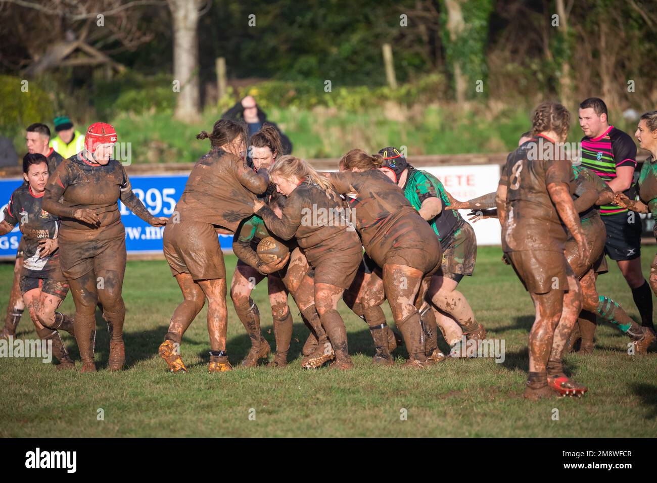 Withycombe,Devon,15th January 2023,After heavy downpours this Morning the Rugby Game went ahead, with Camborne RFC playing Withycombe RFC