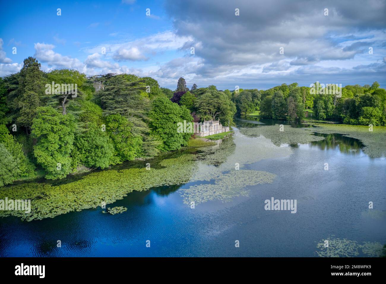 A landscape shot of an English 'Folly' in the heart of Rutland, Leicestershire, UK Stock Photo