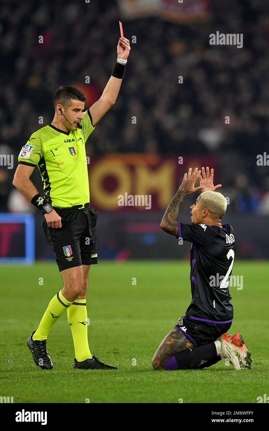 Empoli, Italy. 21st Aug, 2022. Domilson Cordeiro dos Santos Dodo (ACF  Fiorentina) during Empoli FC vs ACF Fiorentina, italian soccer Serie A  match in Empoli, Italy, August 21 2022 Credit: Independent Photo