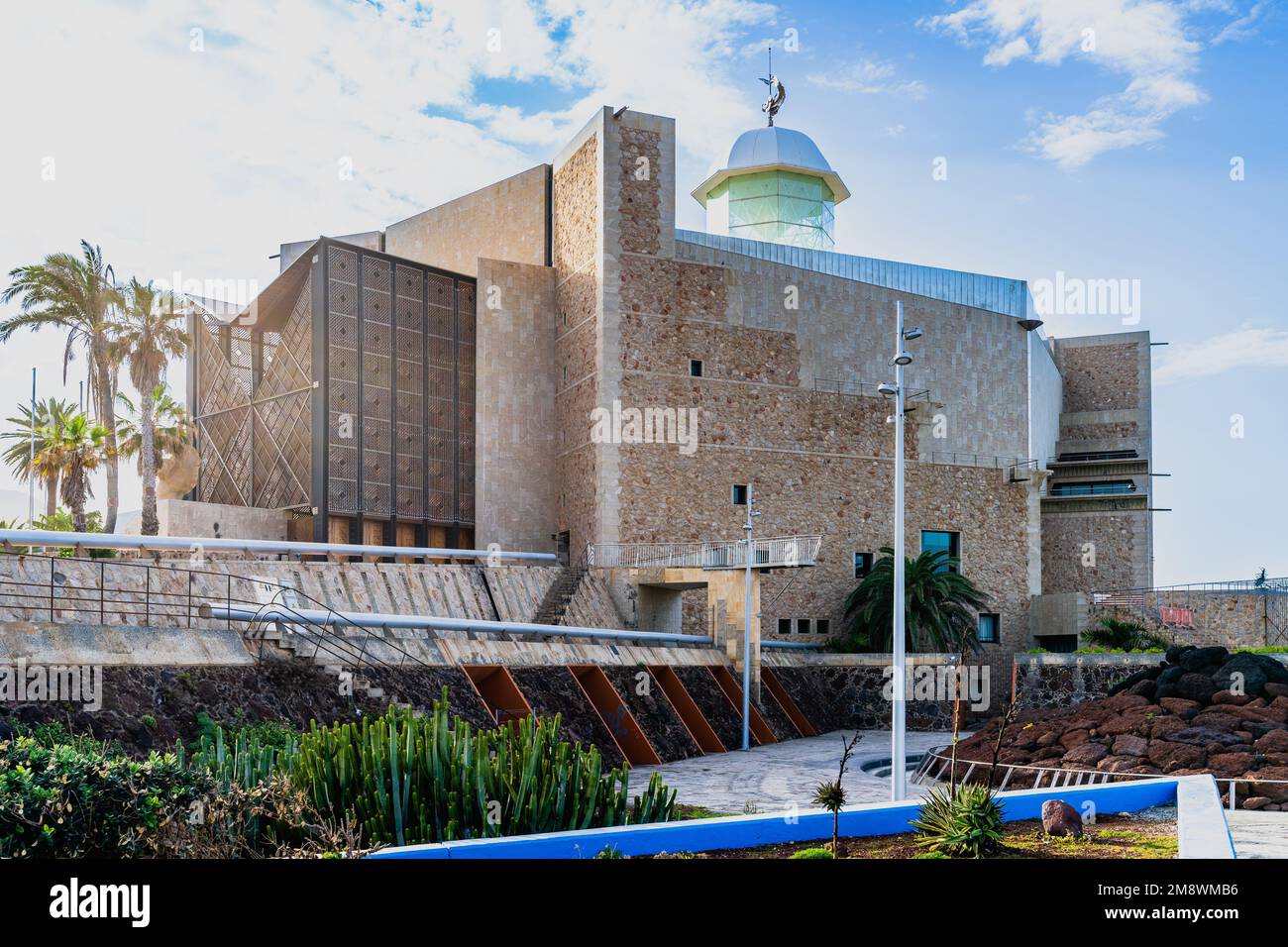 Las Palmas, Spain, December 31, 2022. Alfredo Kraus Auditorium in Las